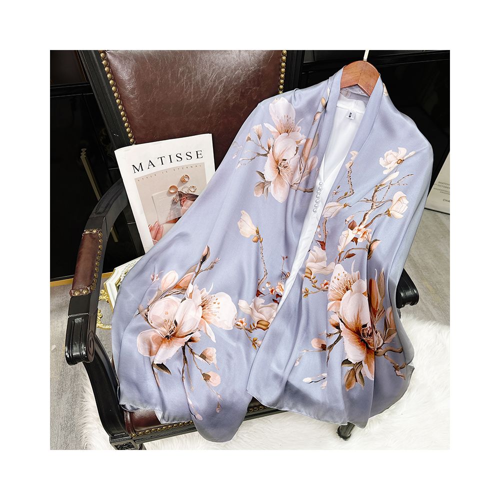 Asaya2144 : Silk scarf women's silk summer all-match mulberry silk Hangzhou silk mother shawl with scarf gift birthday gift