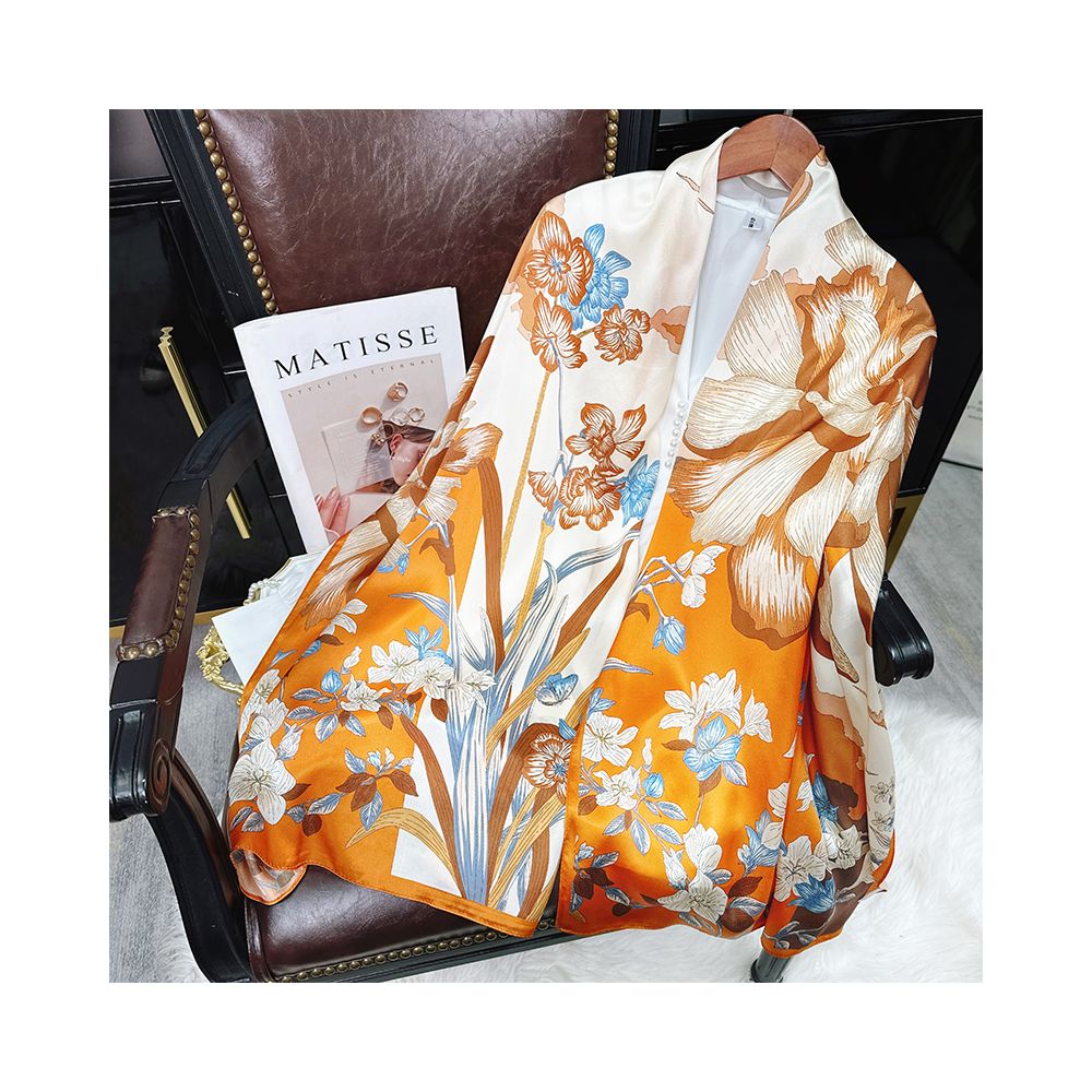 Asaya2144 : Silk scarf women's silk summer all-match mulberry silk Hangzhou silk mother shawl with scarf gift birthday gift