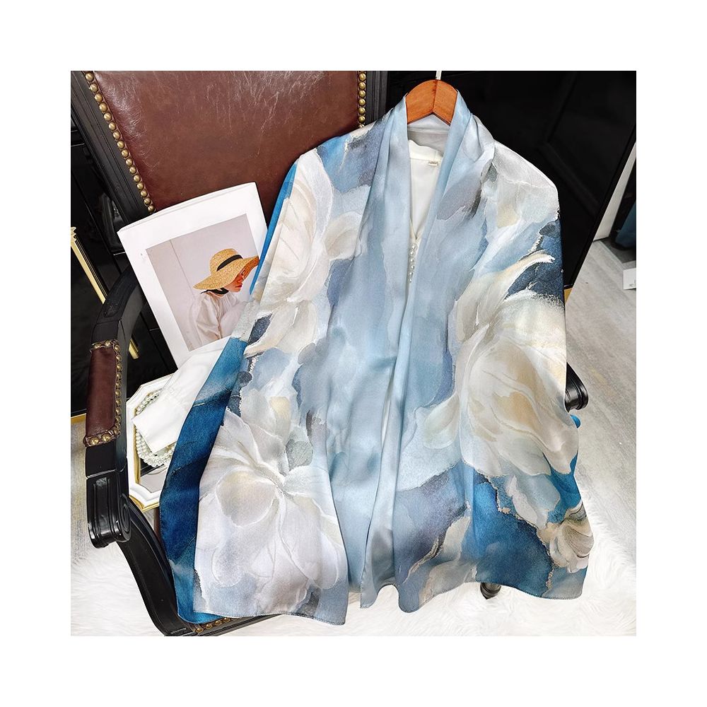 Silk scarf for women 2025 new 100 mulberry silk shawl outer scarf for mother and elders birthday gift image 36