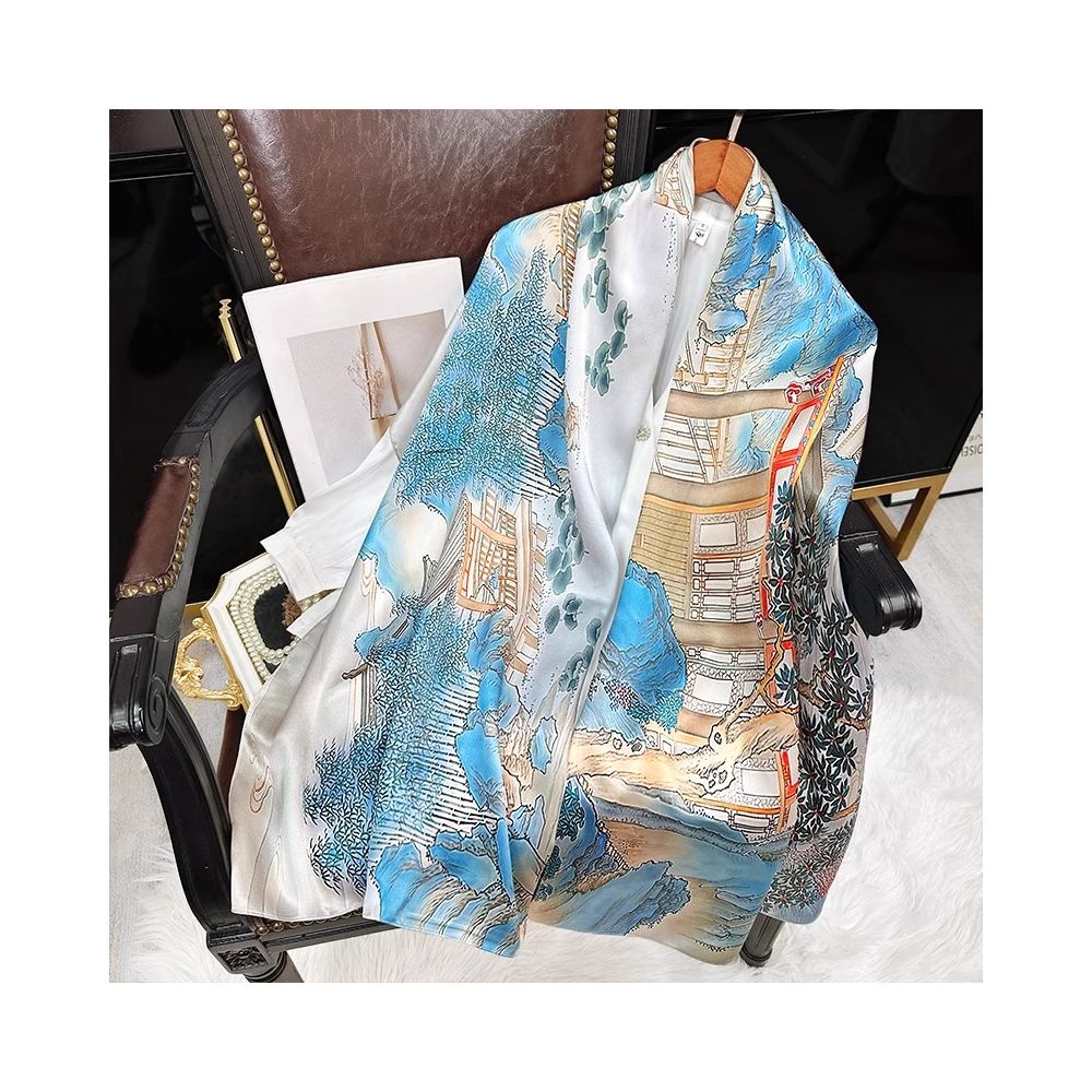 Silk scarf for women 2025 new 100 mulberry silk shawl outer scarf for mother and elders birthday gift image 46