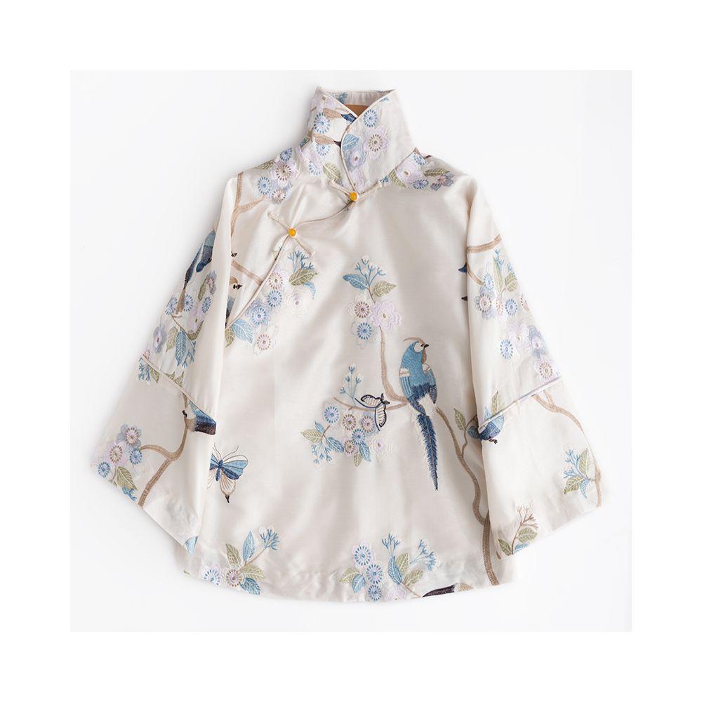 Zhendian Baby CPP211 Retro Chinese style Improved Tang Costume Inverted Big Sleeve Cheongsam Coat Embroidered Chinese Women s Clothing image 11