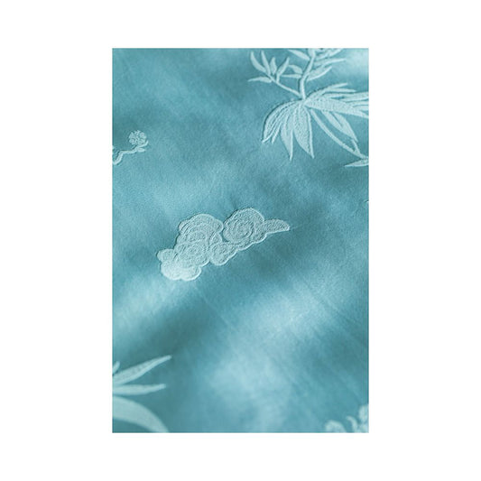ASAYA1792  Tao Zhi Miao 2023 Spring / Mei Lanzhu New Chinese literary acetic acid three-dimensional flower improved cheongsam skirt solid color