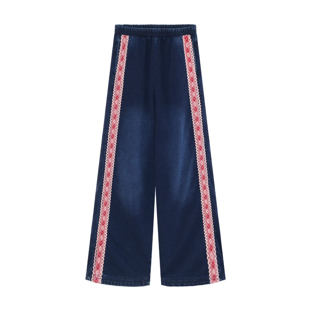 Su Luo s original China Chic Embroidered Sweater Sweatpants Set image 14