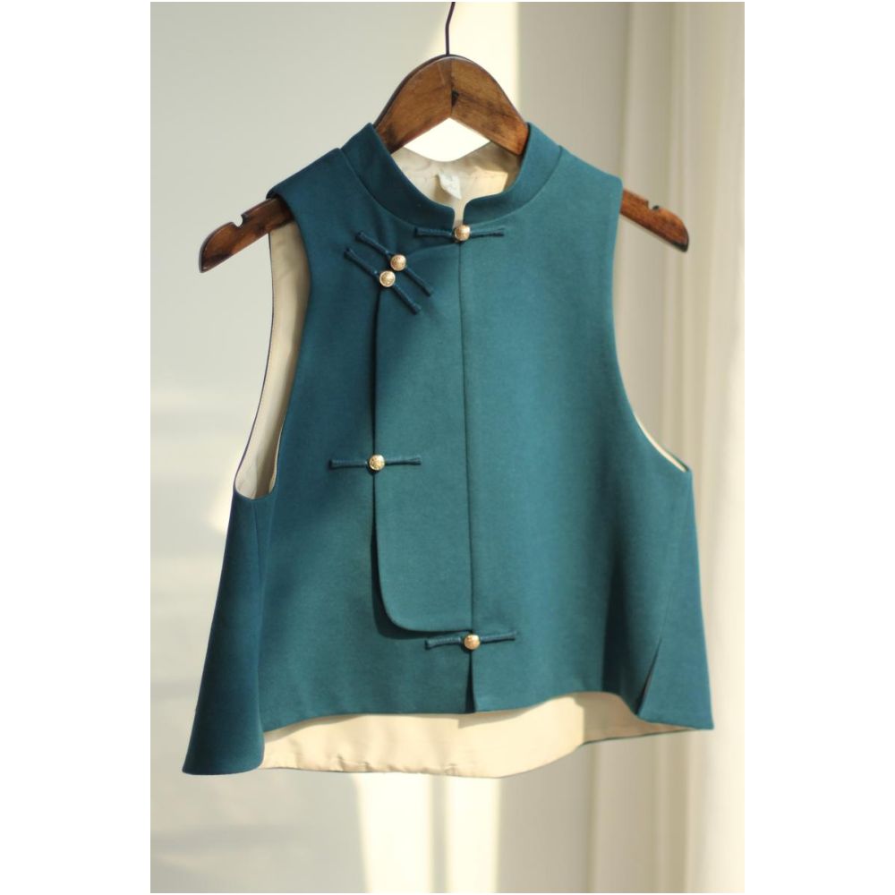 New Chinese style retro original improved vest bi entry image 13