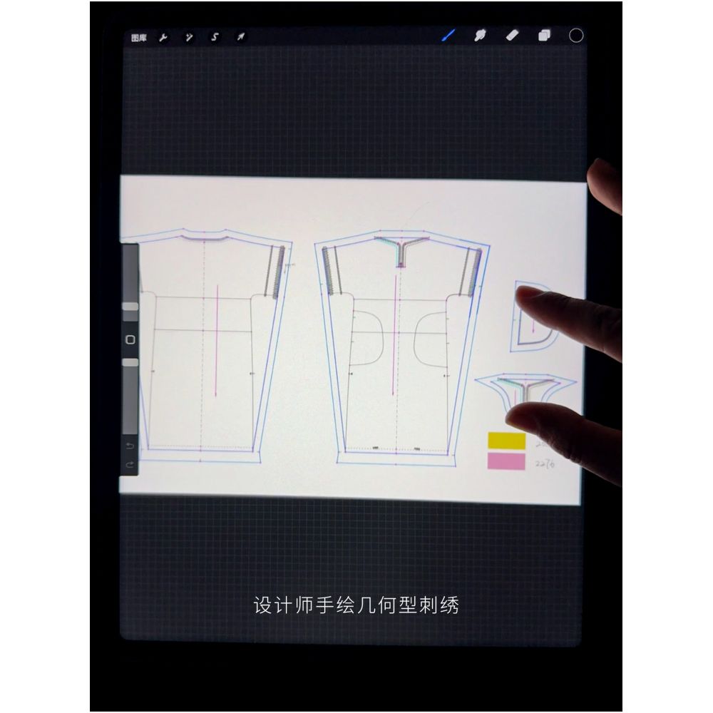 50 hemp and 50 linen geometric embroidery loose robe dress image 3