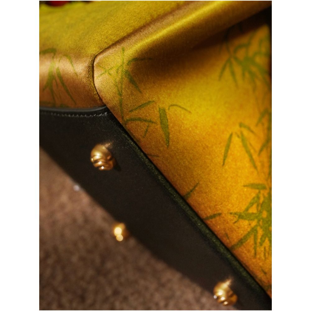 New Chinese style Chinese style handbag fragrant cloud yarn handbag small square handbag with cheongsam handbag mulberry silk women s small handbag image 5