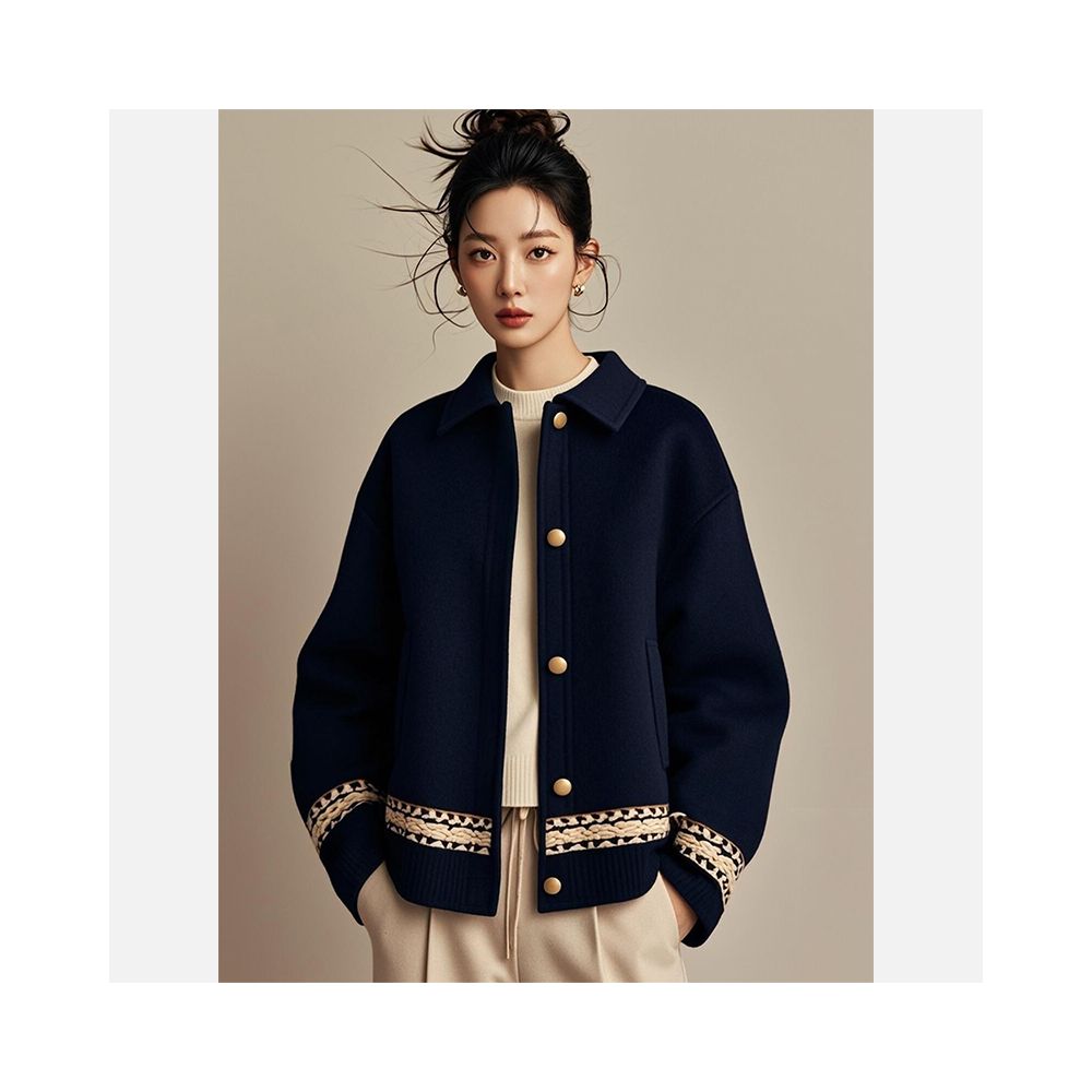 New Chinese style women s clothing with Chinese style outerwear women s autumn and winter 2025 new popular items deep autumn and early winter thick small fragrant style top image 13