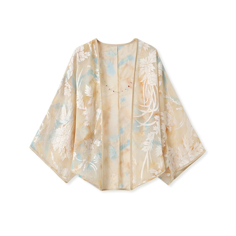 Tang Dou Gao Ding Yun Ran Kui New Chinese style Retro cardigan Chiffon Sunscreen jacket Strap skirt Dress image 10