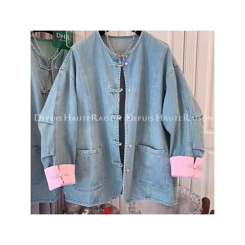 ASAYA4846 – Denim Modern Hanfu Jacket 💙