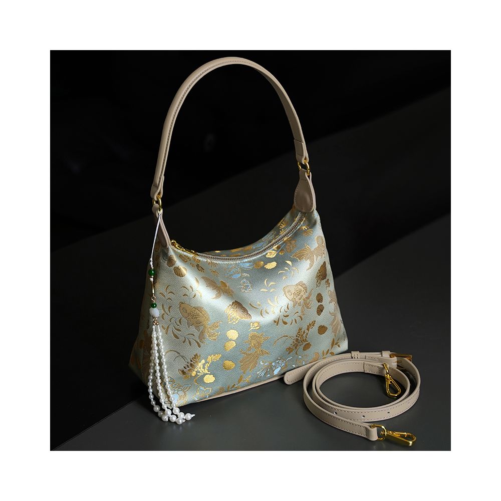 ASAYA4859 – Celestial Song Brocade Bag 🐟🌸