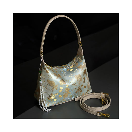 ASAYA4859 – Celestial Song Brocade Bag 🐟🌸