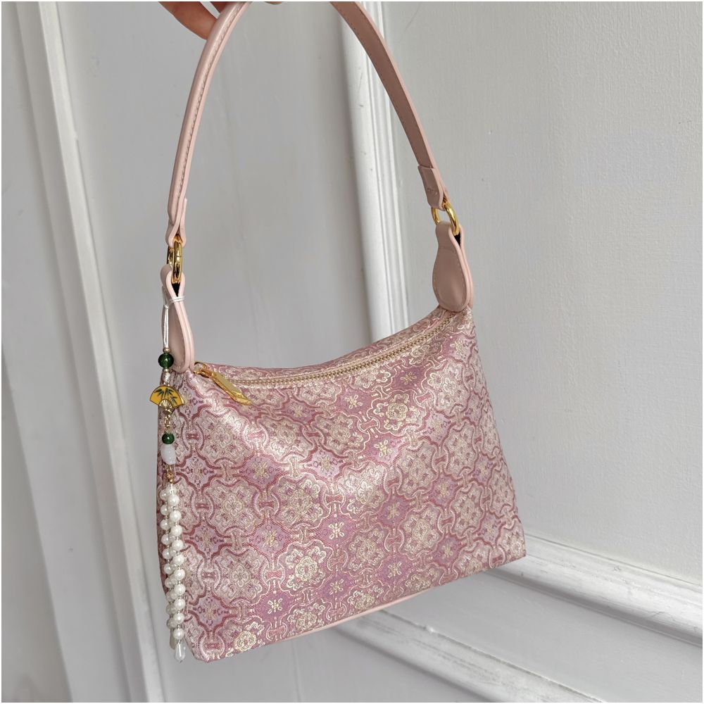 Intangible cultural heritage Song brocade mulberry silk women s bag national style cowhide cheongsam style new Chinese style Shu brocade handbag crossbody underarm bag gift image 29