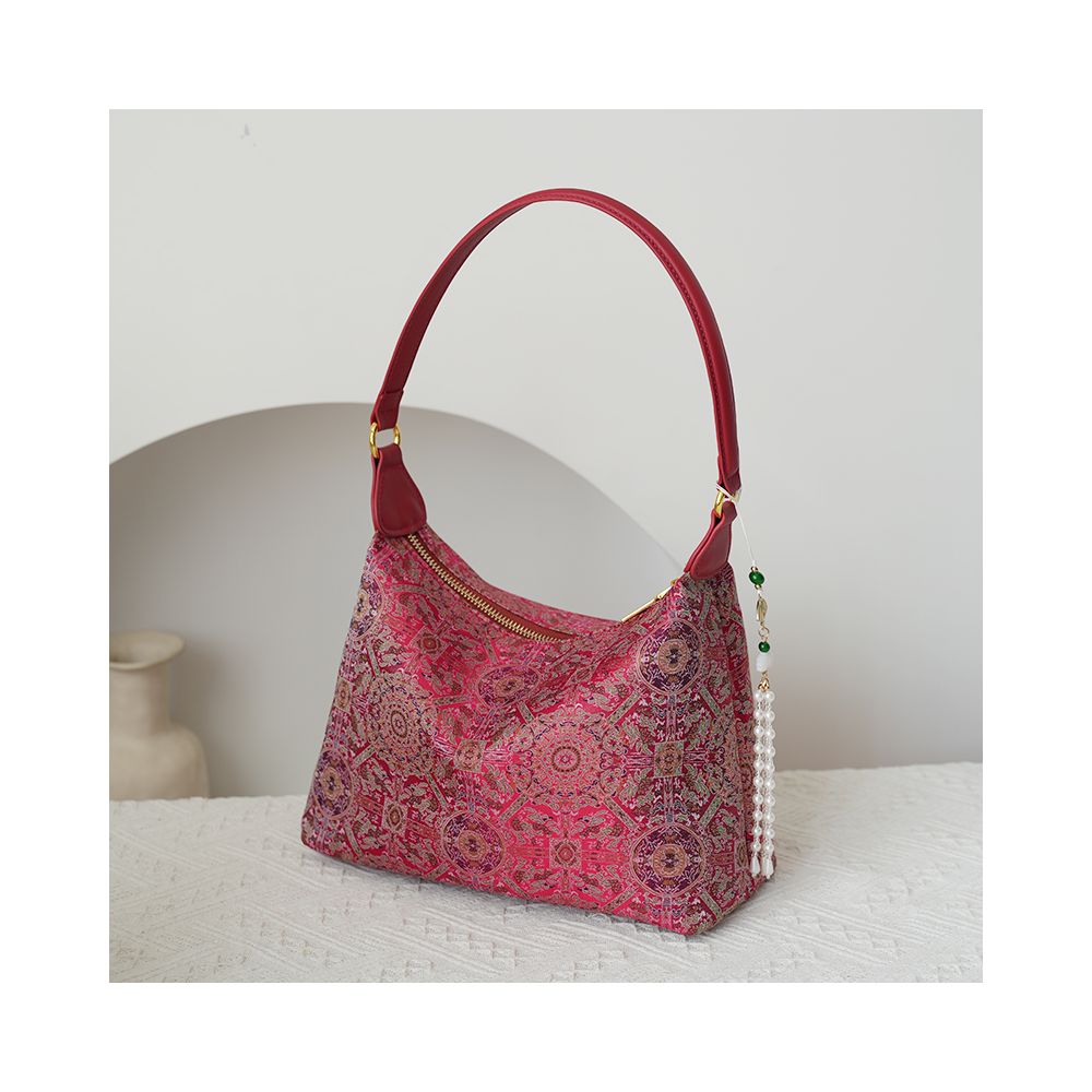 Intangible cultural heritage Song brocade mulberry silk women s bag national style cowhide cheongsam style new Chinese style Shu brocade handbag crossbody underarm bag gift image 32