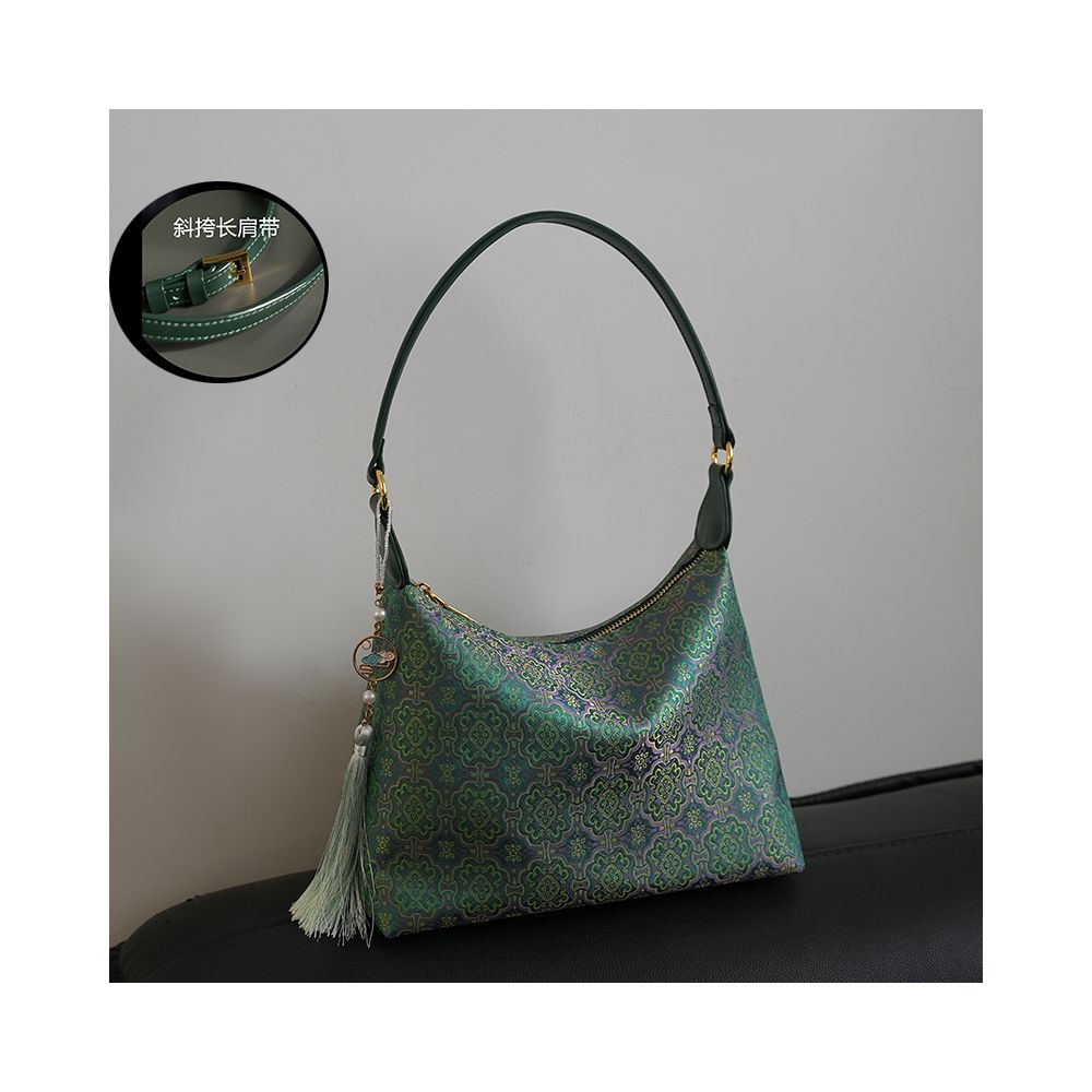 Intangible cultural heritage Song brocade mulberry silk women s bag national style cowhide cheongsam style new Chinese style Shu brocade handbag crossbody underarm bag gift image 34