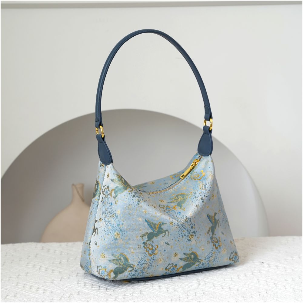 Intangible cultural heritage Song brocade mulberry silk women s bag national style cowhide cheongsam style new Chinese style Shu brocade handbag crossbody underarm bag gift image 40