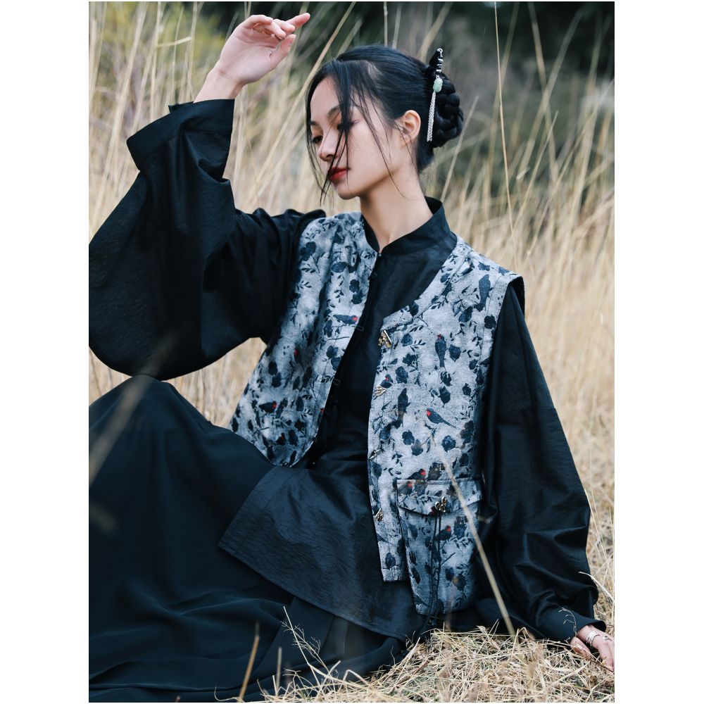 Da Qinglong returns to the new Chinese style shirt with Hu sleeves and Chinese style women s clothing 2025 new top shirt and small shirt image 2