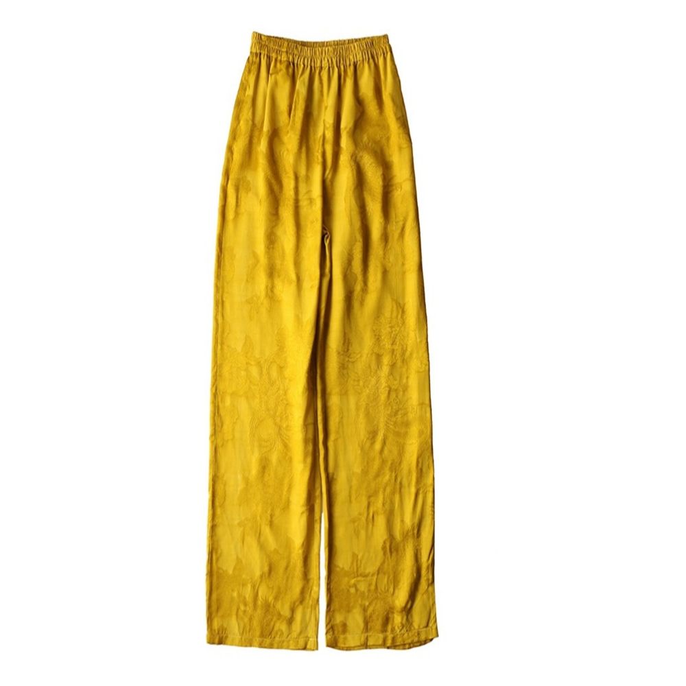 Town store treasure PYJ084 silk cotton old satin Western style Chinese style retro mopping trousers spring and autumn women image 41