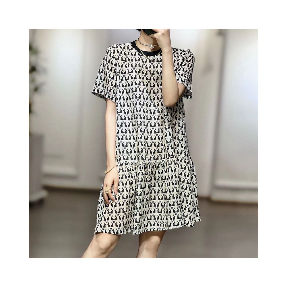 Asaya910 - DHR haute temperament cat ruffle patch dress