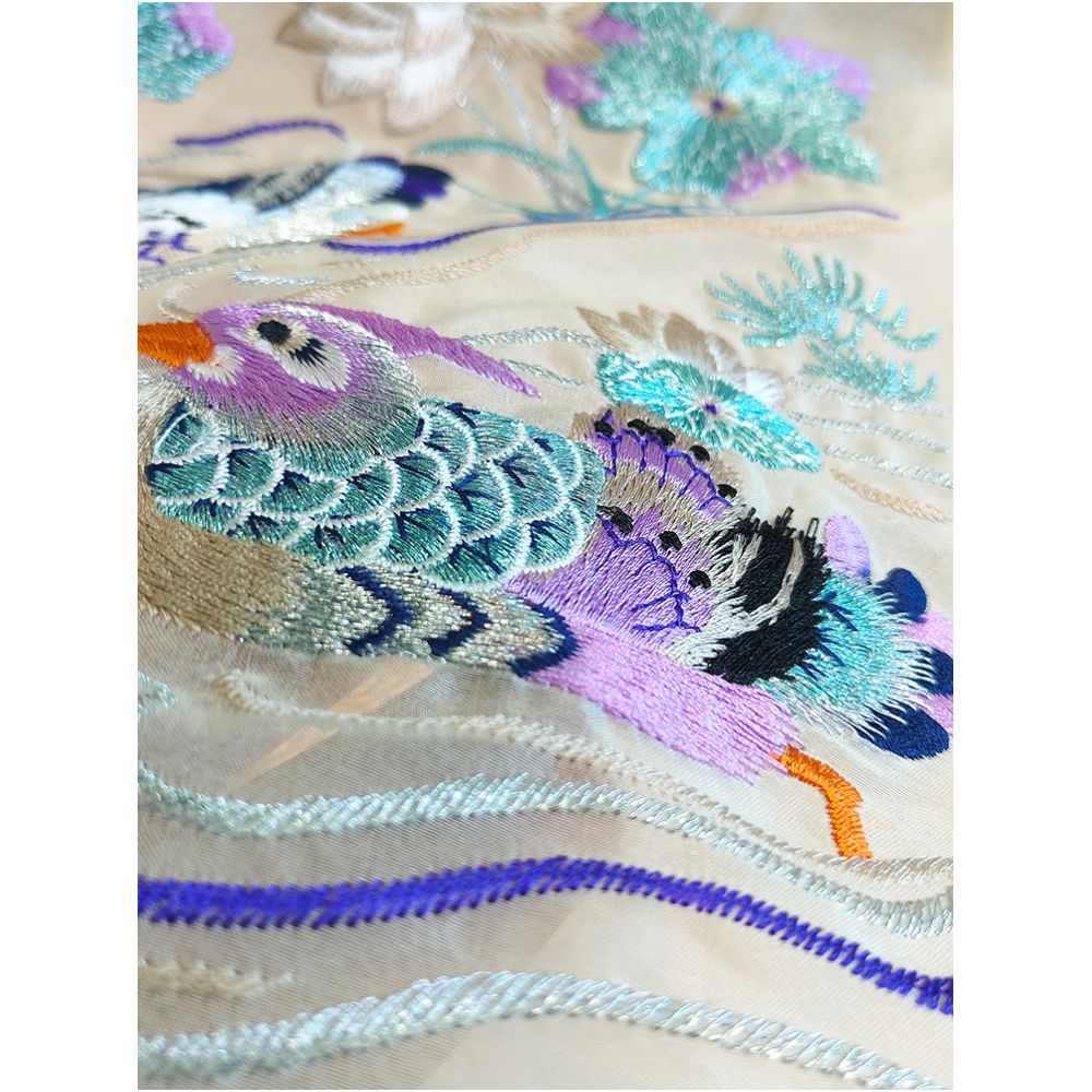 White real silk organza national style vest women s summer new retro button embroidered mulberry silk thin cardigan jacket image 3