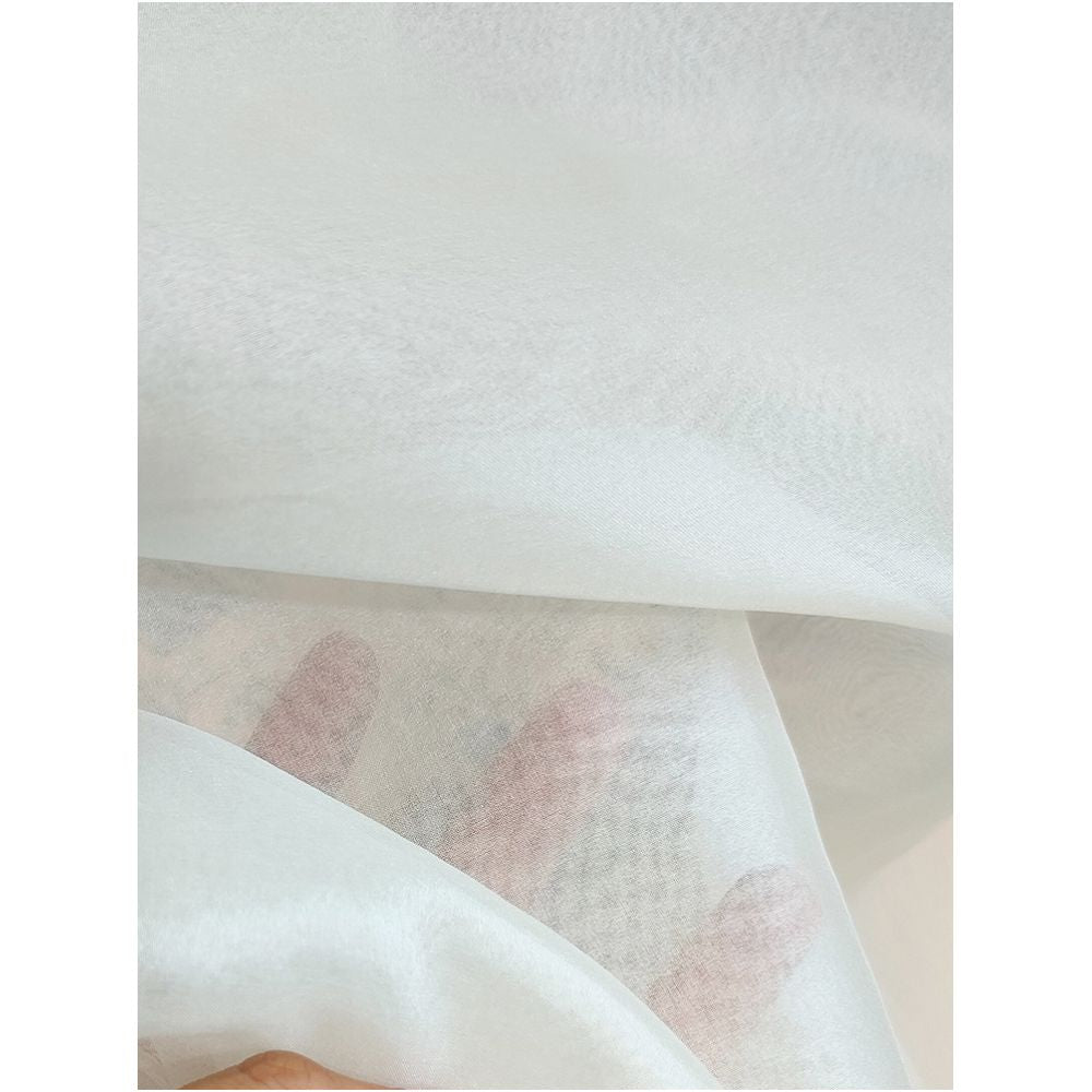 White real silk organza national style vest women s summer new retro button embroidered mulberry silk thin cardigan jacket image 5