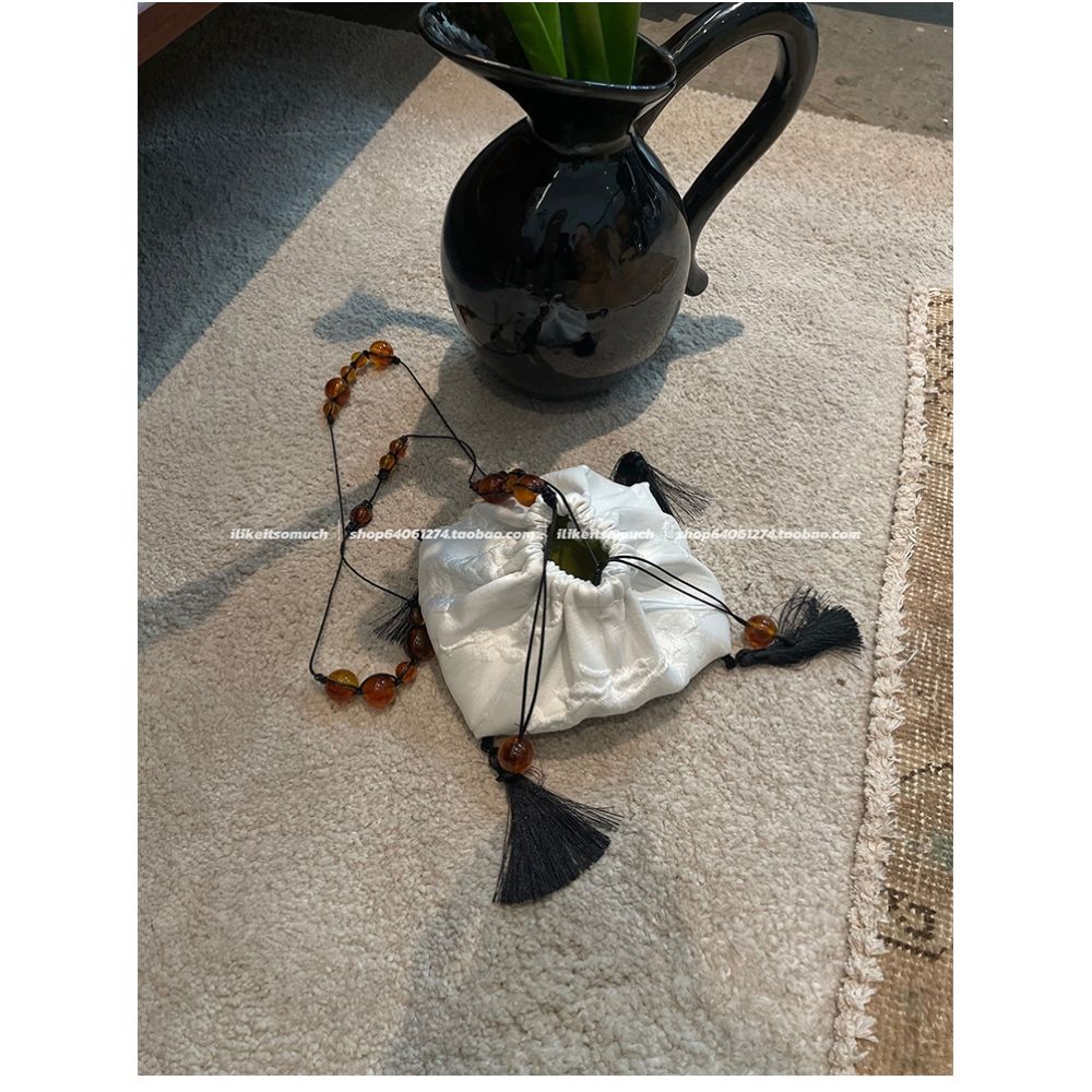 Asaya840 - ilikeitsomuch design jacquard tortoiseshell beaded bag