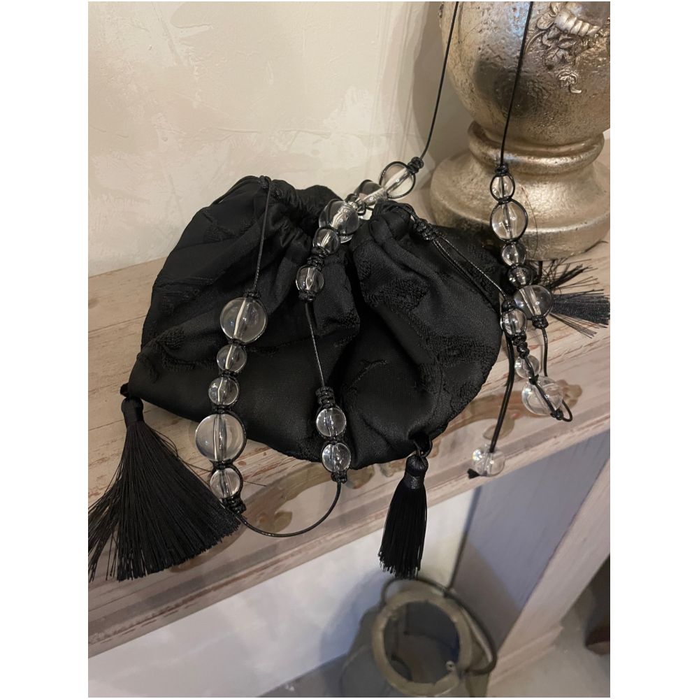 Asaya840 - ilikeitsomuch design jacquard tortoiseshell beaded bag