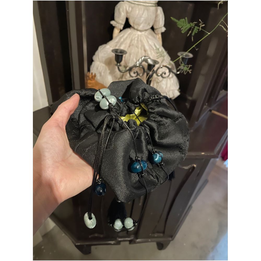 Ilikeitsomuch original design new Chinese style handmade woven jacquard tortoiseshell bead bag image 17