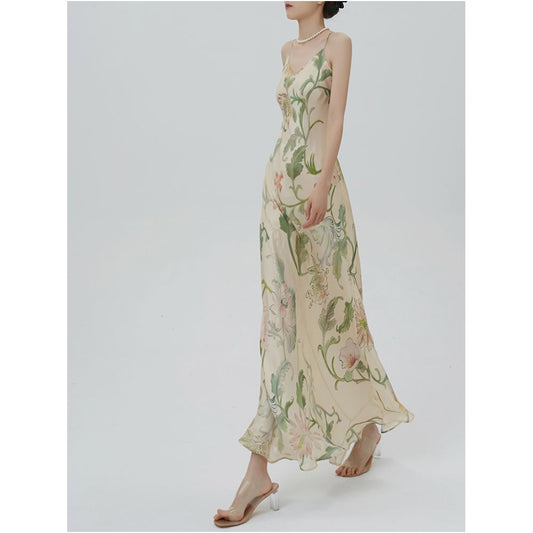 Asaya764 - Cicidream Spring New Product Nanfa Garden Romantic Vacation Jade Double Layer Mulberry Silk Strap Hoodie