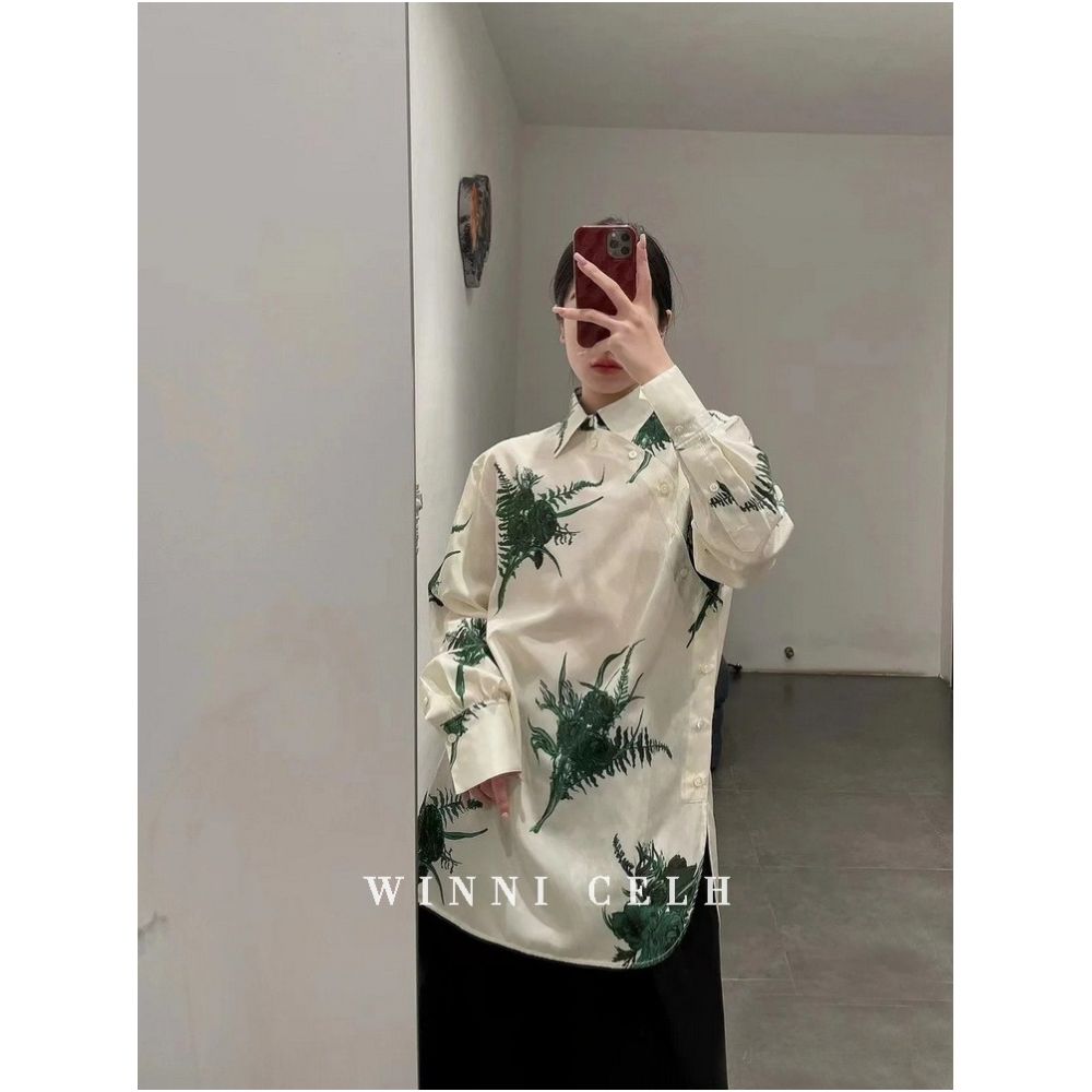 WINNI CELH new Chinese style niche designer Chinese style silk cheongsam diagonal button shirt dress image 19