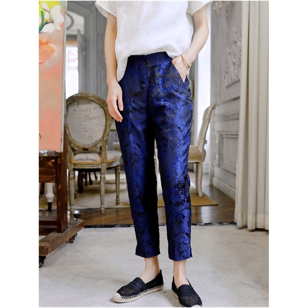 Offline blood loss price CPP154 Chinese style retro casual pants women s Chinese style long pants versatile daily retro image 170
