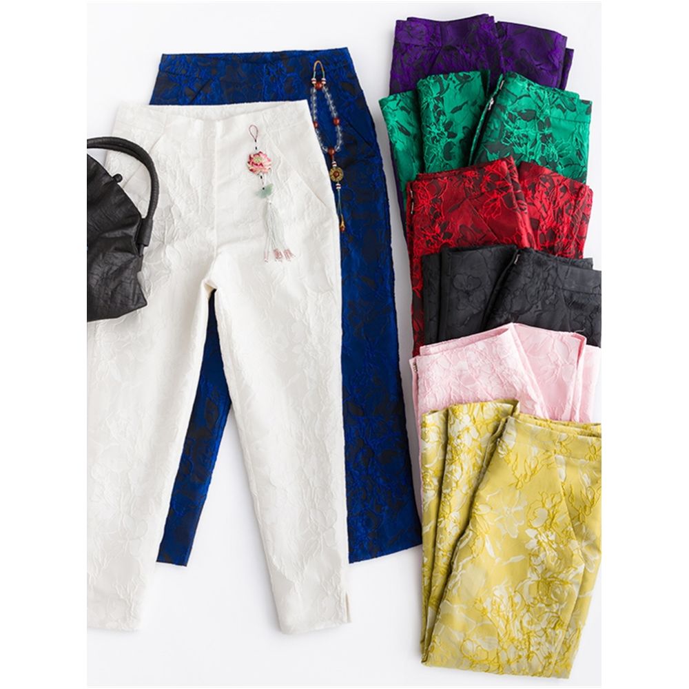 Offline blood loss price CPP154 Chinese style retro casual pants women s Chinese style long pants versatile daily retro image 171