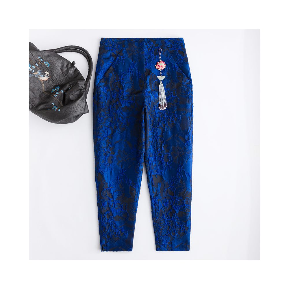 Offline blood loss price CPP154 Chinese style retro casual pants women s Chinese style long pants versatile daily retro image 104