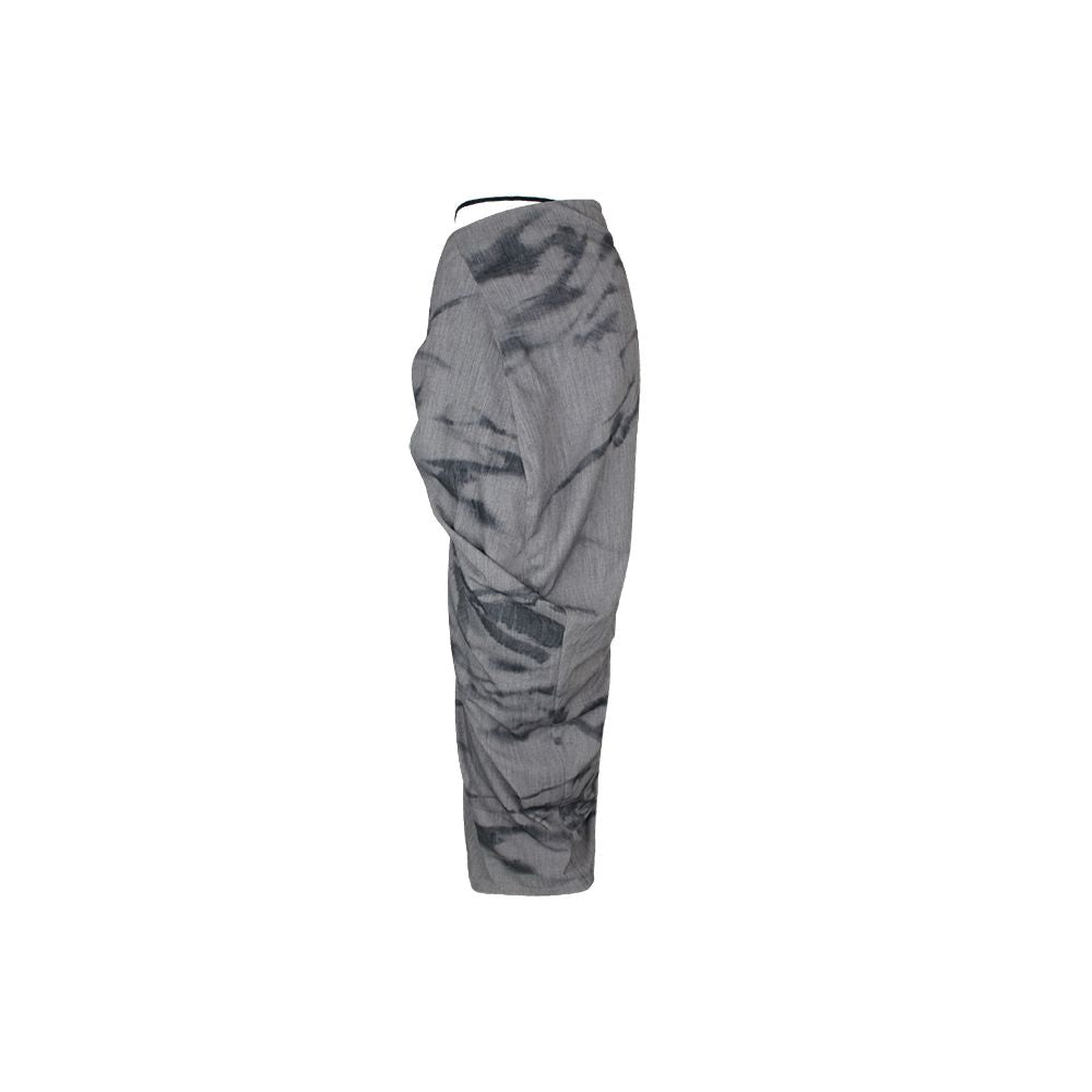 TMSstudio wrinkled print niche tight fitting autumn high waist slimming bag hip high end design personalized half body long skirt image 6