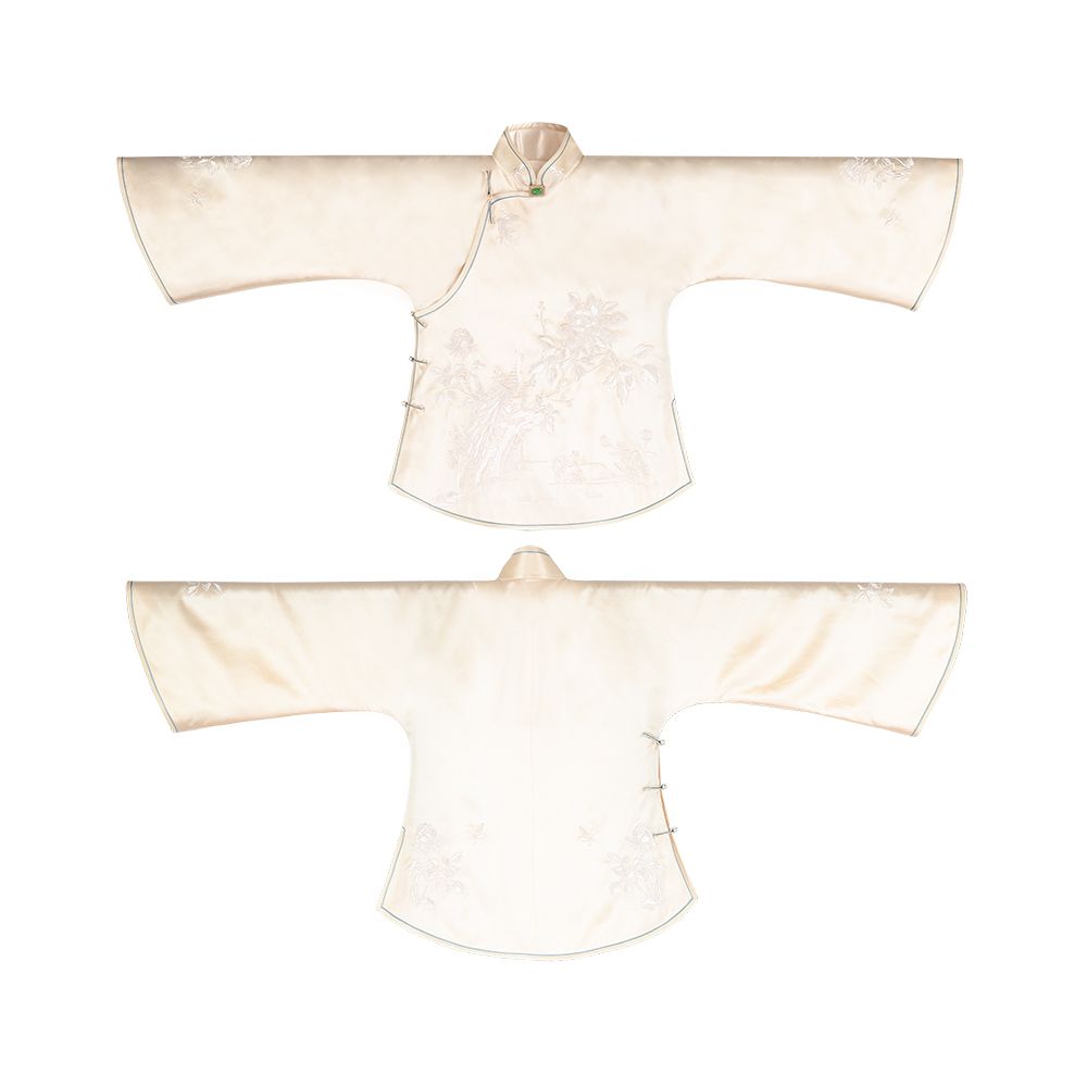Flowers are slightly restrained A city of wind Retro buttoned Chinese tops embroidered inverted large sleeves girl s daily female Republic of China style image 18