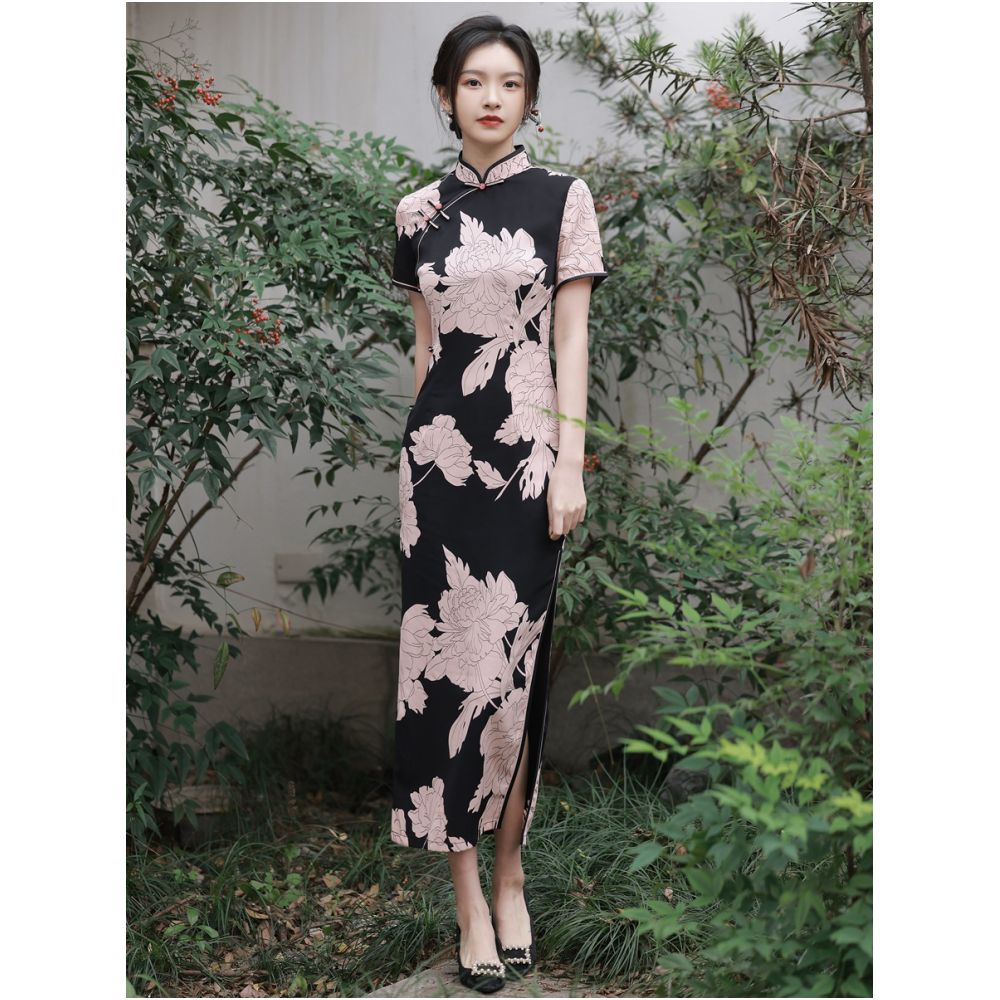 Young and gentle temperament elegant and ladylike style sending qipao for examination in the summer of 2025 New daily wearable dress image 5