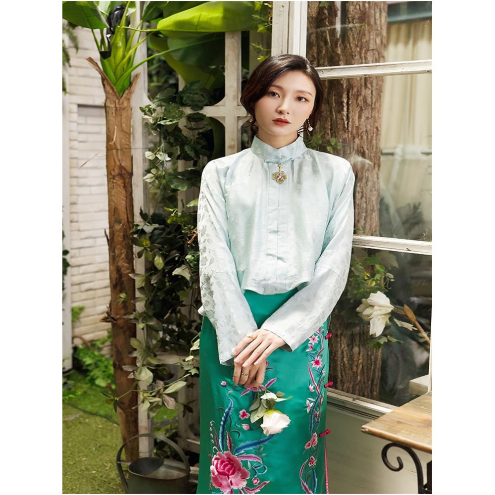 Town Store Baby PCY961 Long Sleeve Hanfu Bottom Shirt Spring and Autumn image 0