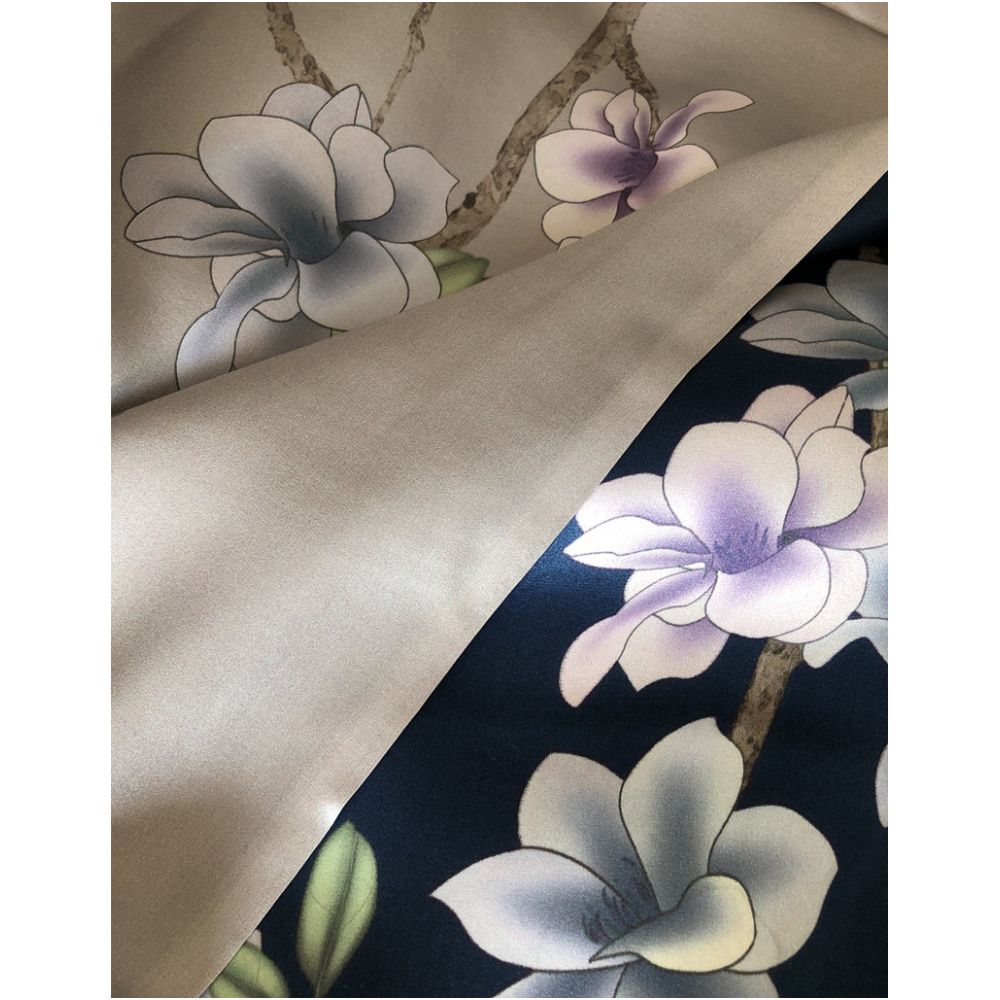 High end mother s silk scarf with buckle women s versatile long style mulberry silk scarf Hangzhou silk shawl dual use for spring and autumn image 4