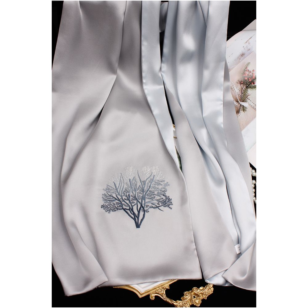 Embroidered mulberry silk long scarf middle aged men and women s silk scarf embroidered Suzhou silk Suzhou embroidery special souvenir image 82