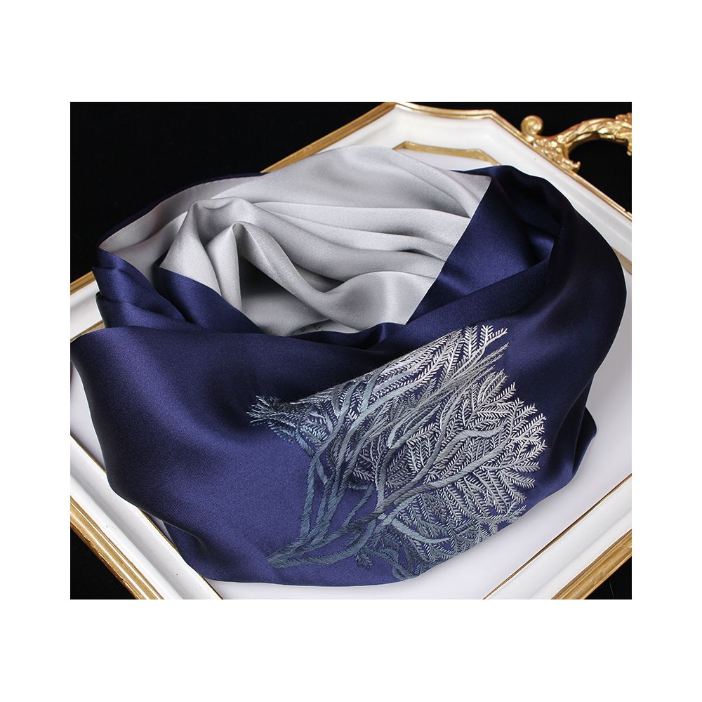 Embroidered mulberry silk long scarf middle aged men and women s silk scarf embroidered Suzhou silk Suzhou embroidery special souvenir image 87