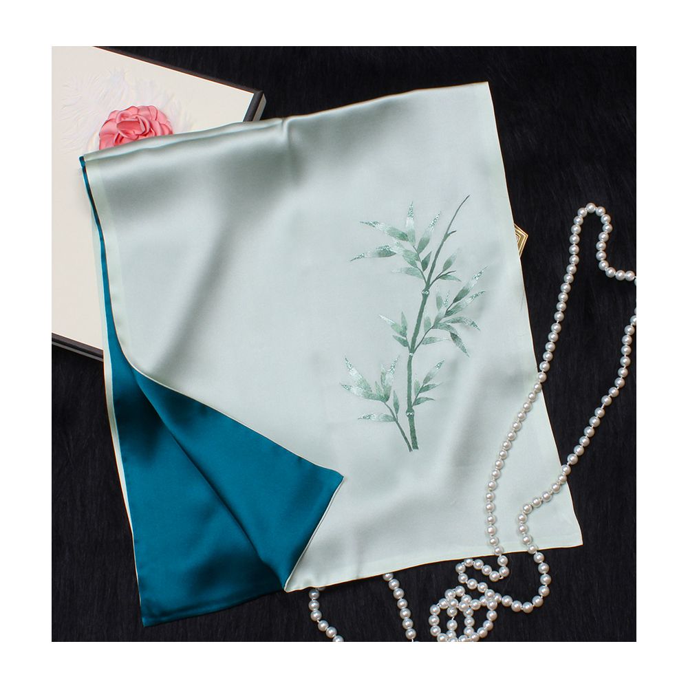 Embroidered mulberry silk long scarf middle aged men and women s silk scarf embroidered Suzhou silk Suzhou embroidery special souvenir image 6