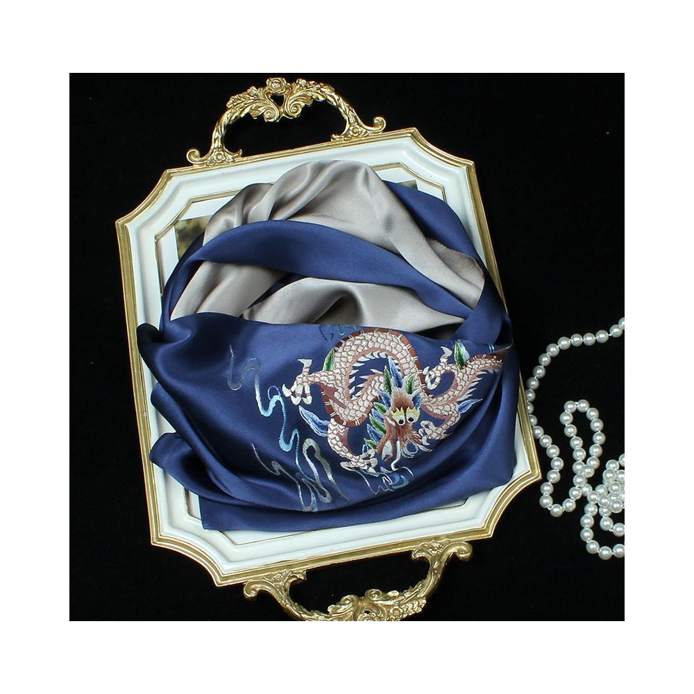Embroidered mulberry silk long scarf middle aged men and women s silk scarf embroidered Suzhou silk Suzhou embroidery special souvenir image 60