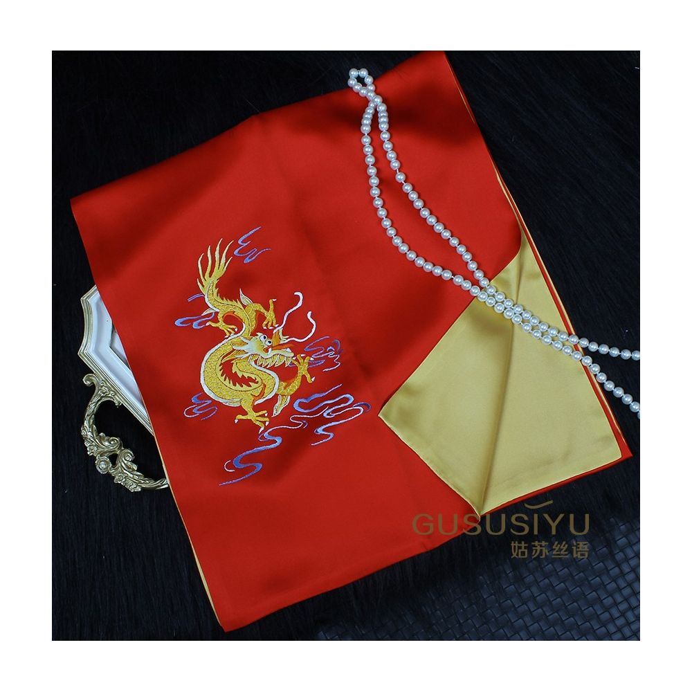 Embroidered mulberry silk long scarf middle aged men and women s silk scarf embroidered Suzhou silk Suzhou embroidery special souvenir image 62