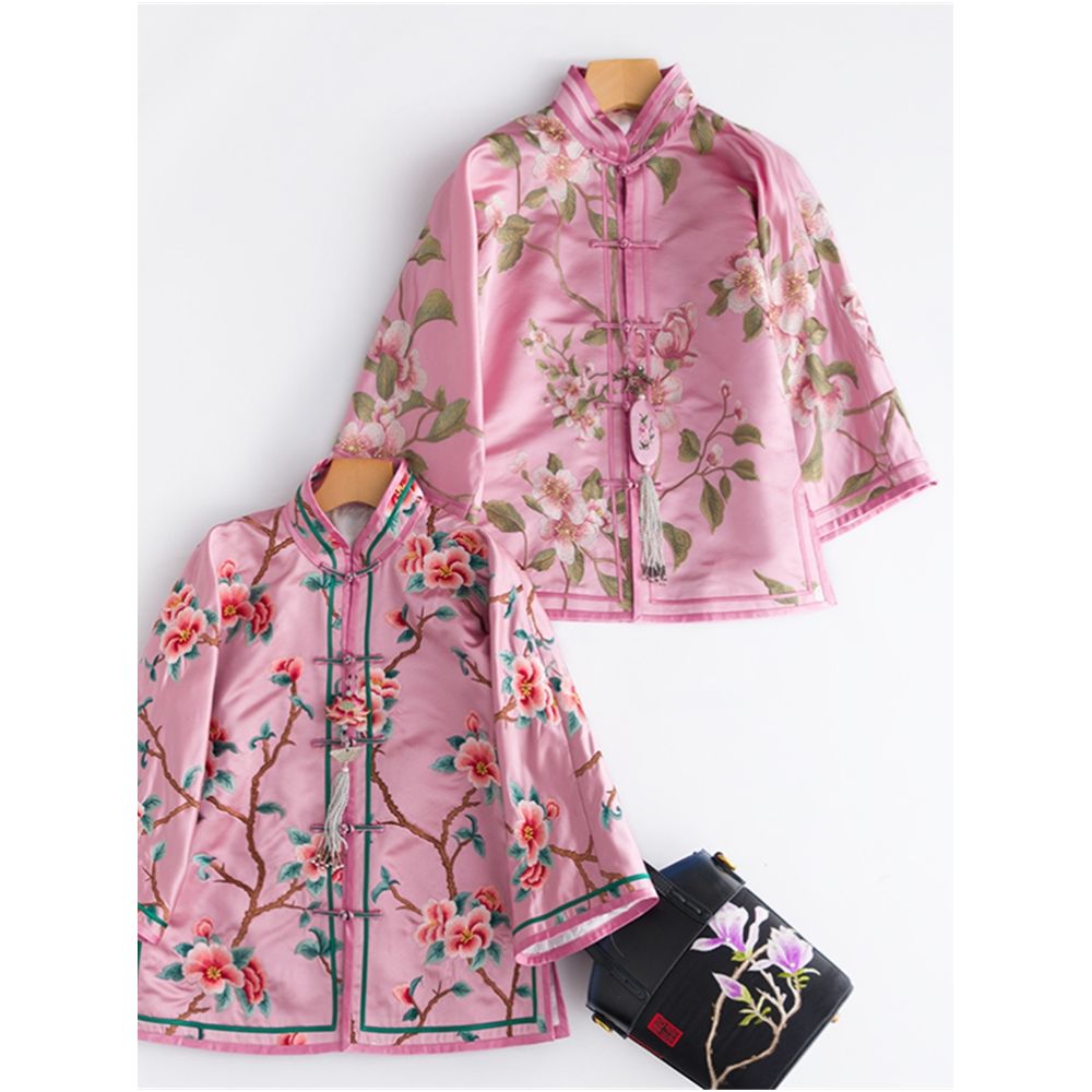 Limited time loss clearance CPP118 Chinese retro Republic of China New Year national style embroidered short jacket women s winter cotton tea service image 49