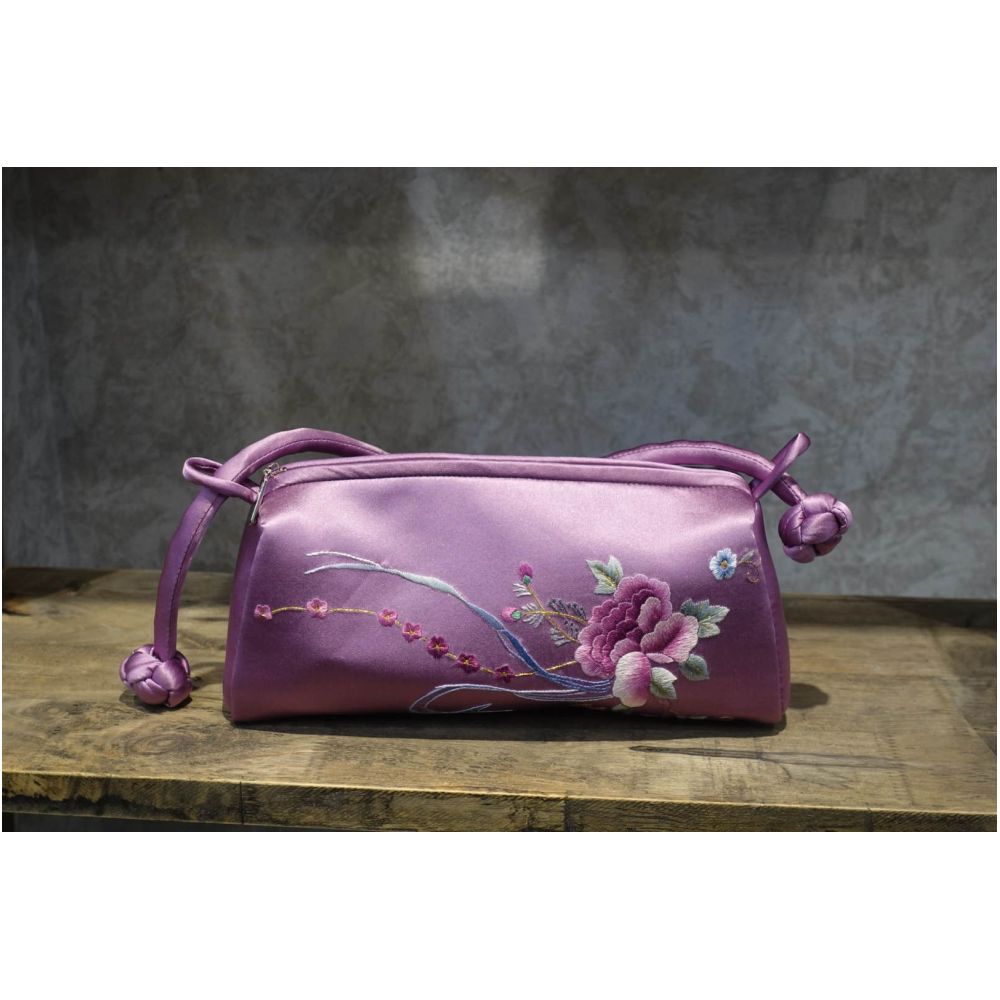 Zhendian Baby JSSZ061 Su Embroidery Handbag Handmade Silk Diagonal Cross Bag Chinese Style Chinese Qipao Matching Bag image 6