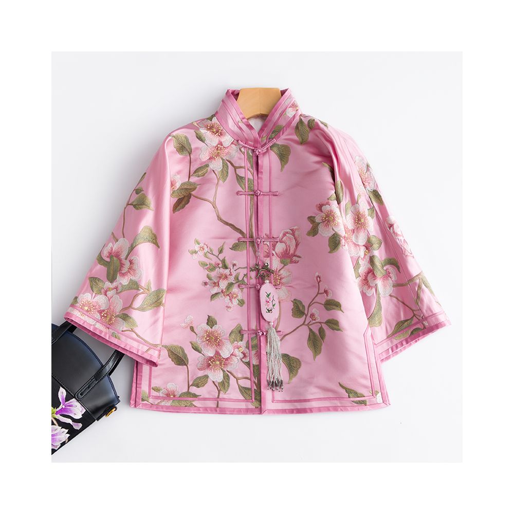 Limited time loss clearance CPP118 Chinese retro Republic of China New Year national style embroidered short jacket women s winter cotton tea service image 42