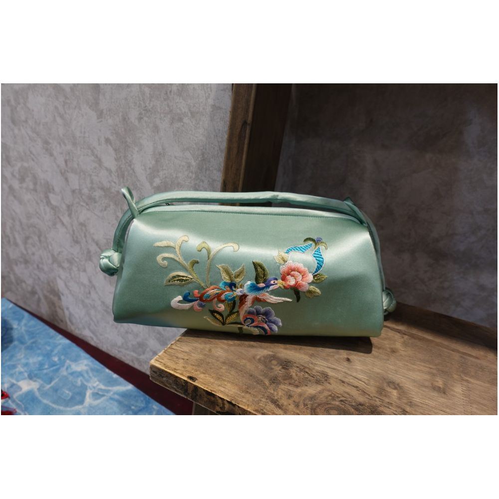 Zhendian Baby JSSZ061 Su Embroidery Handbag Handmade Silk Diagonal Cross Bag Chinese Style Chinese Qipao Matching Bag image 31