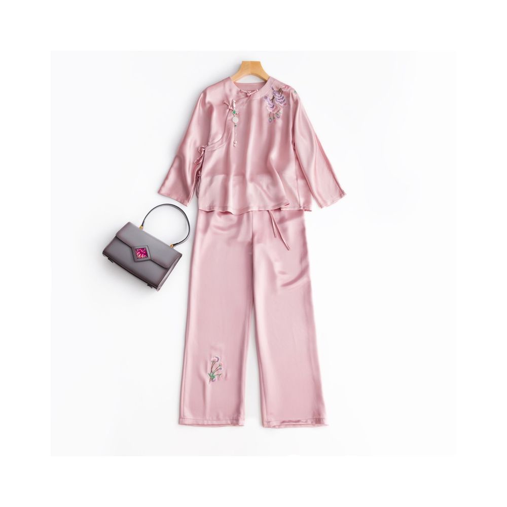 Offline Blood Loss Price CPP755 Acetate Satin Chinese Style Embroidery Hanfu Top Chinese Women s Embroidery Home Furnishings image 63