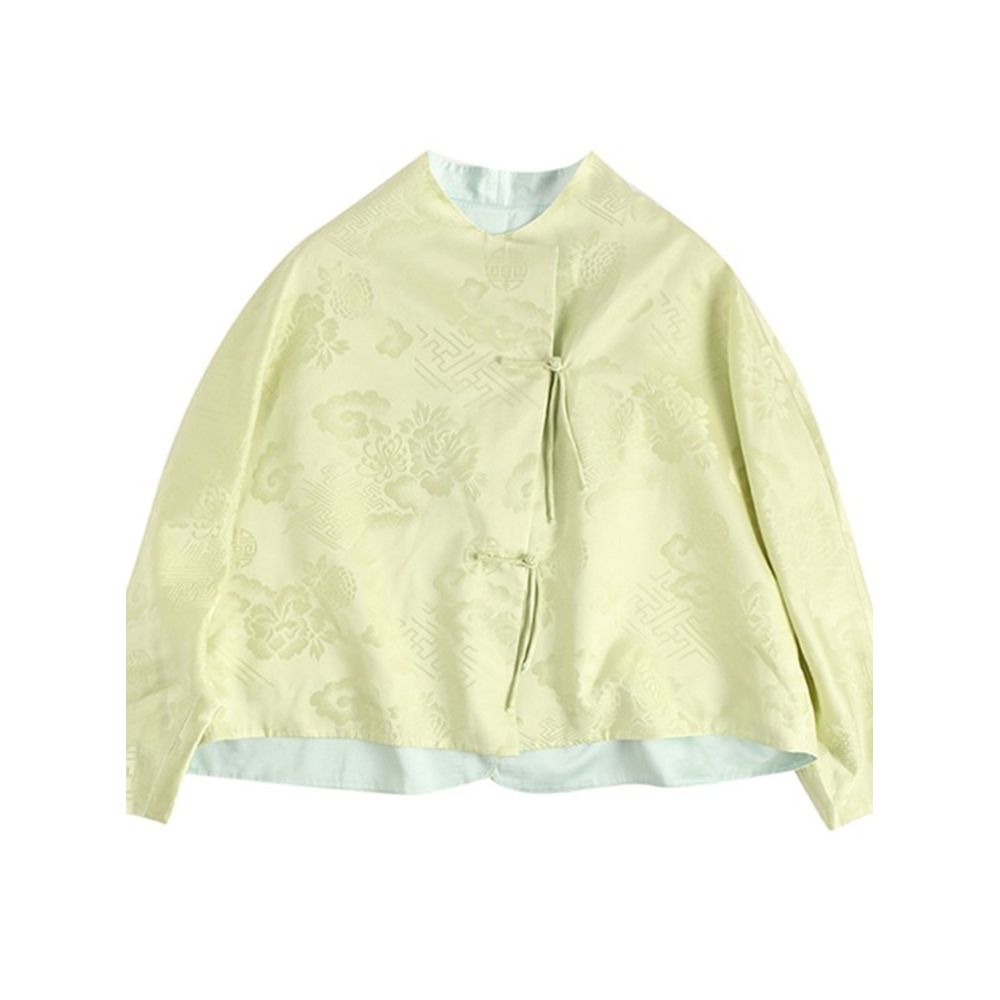 Zhendian Baby PCY963 Silk Bat Sleeve New Chinese Retro Chinese Style Short Top Coat Loose Large Size image 12