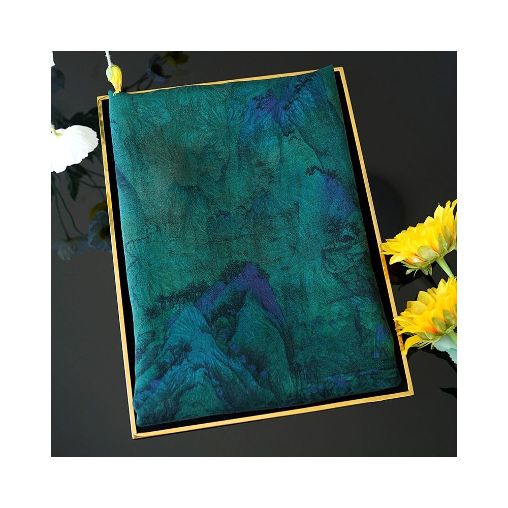 ASAYA4914 – Jiangshan Heritage Silk Shawl 🏞️