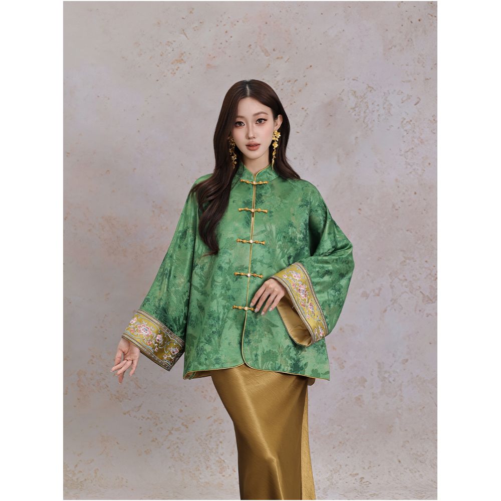 ASAYA4916 – Golden Emerald Harmony Set 💚✨